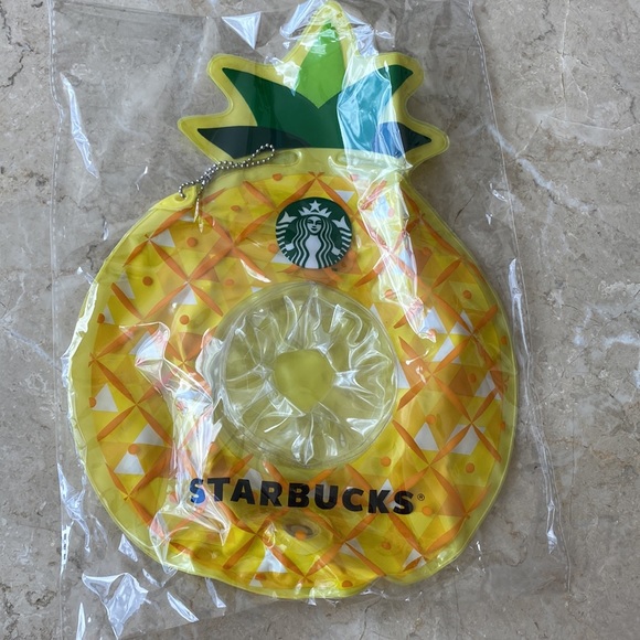 Starbucks Japan Summer Tote Bag and Pineapple Cup Holder Floatie - Picture 4 of 8